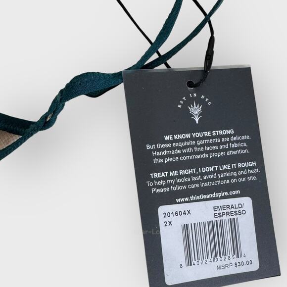 Thistle & Spire Brooklyn Haze Thong Bundle Plus 2X Emerald Espresso Sexy Goth - Picture 6 of 10